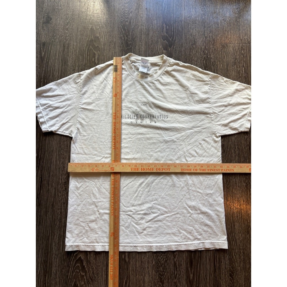 Vintage 90's Alaska Wildlife Conservation Center Nature Polar Bear Shirt Size XL - Picture 4 of 5